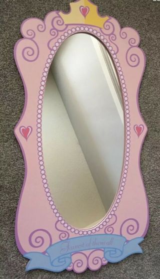 Extremely Rare - Disney Princess Oval Wall Mirror Fairest Of Them All
