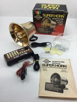 Vintage Cal Custom Horn Programmable Electronic Musical Horn W/box