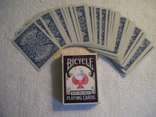 Vintage Deck Bicycle Fan Back Playing Cards w/Tax Stamp Complete w/Jokers 2