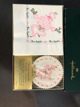 Vintage Hallmark Paper Napkins Coasters Bon Appetit