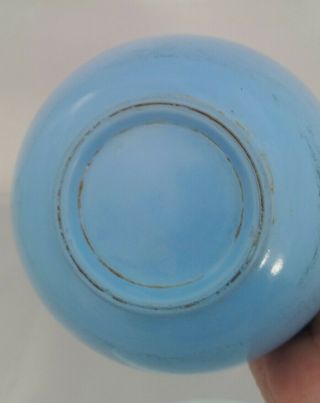 1 SMALL Vintage BLUE SUNBEAM mixmaster milk glass mixing bowl 5