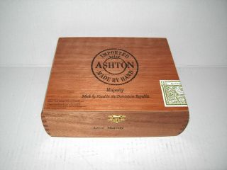 Ashton Majesty Empty Wood Hinged Cigar Tobacco Box Hand Made