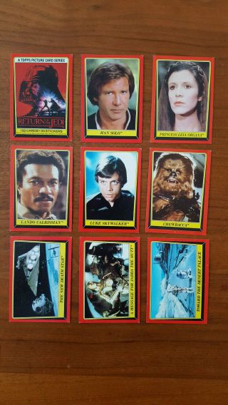 1983 Topps Return Of The Jedi Trading Cards Series 1,  143 Cards With Dupes