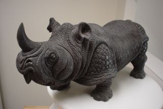 Huge And Heavy Rhino Carving From Thailand