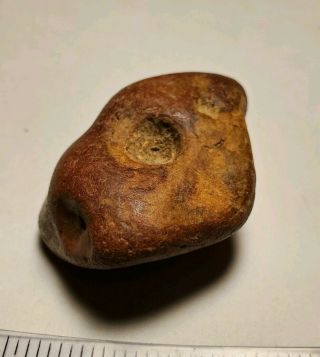 Native American Nutting Stone Fire Starter Cup Stone Indian Relic Artifact