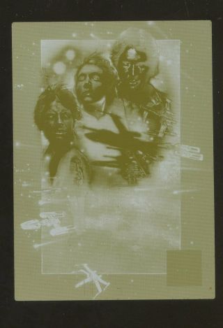 2009 Topps Star Wars Galaxy 4 Episode Iv Yellow Printing Plate 1/1 Very Rare
