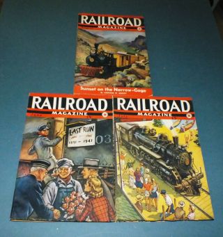 Vintage Railroad Magazines 3 Issues 1941 Wwii (rss - 21)