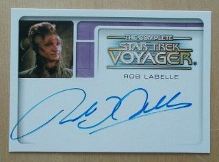 A6 Rob Labelle Oxilon Autograph Auto The Complete Star Trek Voyager Trading Card
