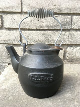 Vintage Ll Bean Cast Iron Teapot.