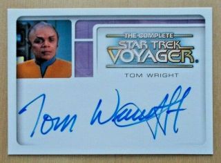 A10 Tom Wright Tuvix Autograph Auto The Complete Star Trek Voyager Trading Card