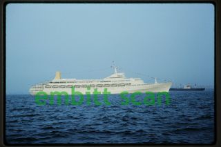 Slide,  P&o - Orient Lines Ocean Liner Ss Canberra 1962 Maiden Arrival Nyc
