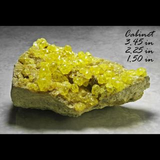 Sulfur Bolivia Minerals Specimens Crystals Gems - Min