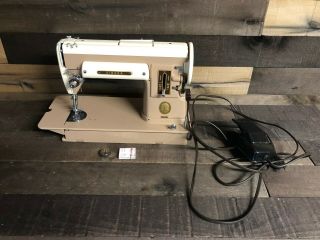 The Singer Manufacturing Co.  Company 301a Sewing Machine W/ Foot Pedal