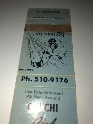 Vintage Matchbook Cover Chi Chi Club Avalon California 4