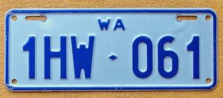 Western Australia - Wa - Motorcycle License / Number Plate