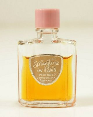 Vintage Springtime In Paris Mini Perfume Bottle