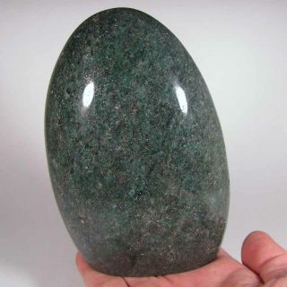 5.  5 " Green Aventurine Crystal Polished Standup Stone - Madagascar - 2.  4 Lbs.