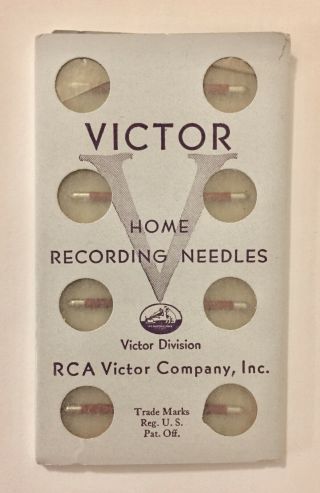 Nos Pack Of 8 Rca Victor Home Recording Needles
