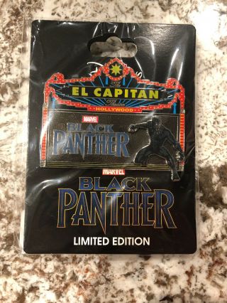 Disney Dssh Black Panther El Capitan Marquee Marvel Pin Avengers
