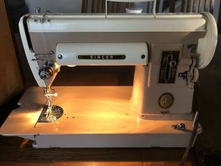 Singer 301A Sewing Machine in Case and Attachments 6