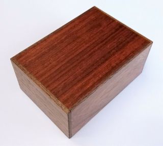 4 Sun 12 Steps Padauk Wood Japanese Puzzle Box Himitsu - Bako Oka Craft