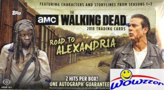 2018 Topps The Walking Dead Road To Alexandria Factory Hobby Box - 2 Hits