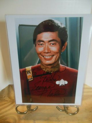 George Takei Star Trek Sulu 8 X 10 Autographed Photo