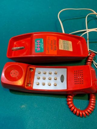 Gte Automatic Electric Vintage (1978) Push - Button Telephone – Styleline,  Red 2