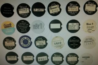 Western Electric Telephone Dial Centers Card Stock Dial Cards Number Cards 2