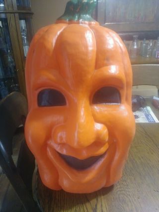 27 " Jolly Character Pumpkin Lighted Halloween Blow Mold Outdoor Yard Decor
