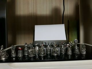 13 Pewter Thimbles Wizard Of Oz All 13 Pre - Owned