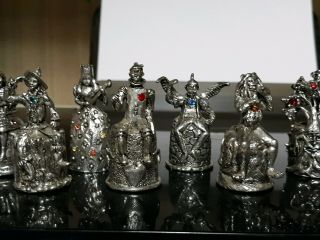 13 Pewter Thimbles Wizard Of Oz All 13 pre - owned 4