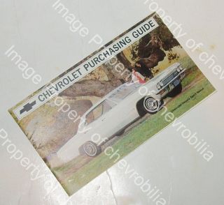 1965 Chevrolet Purchasing Guide Brochure: Corvette Chevelle Impala Nova Corvair