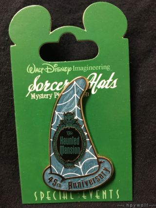 Wdi Disney Disneyland Haunted Mansion 45th Anniversary Sorcerer Hat Le 250 Pin