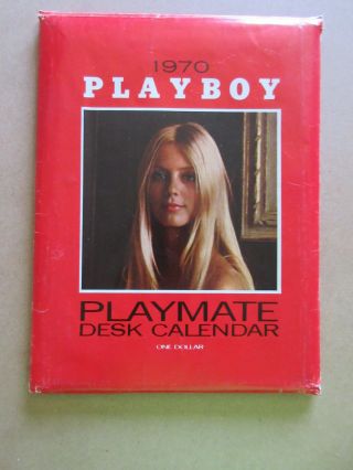 Vintage 1970 Playboy Playmate Desk Calendar Mailer Envelope