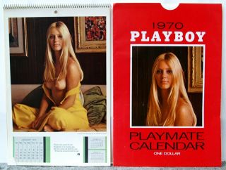 Vintage 1970 Playboy Playmates Calendar,  Sleeve