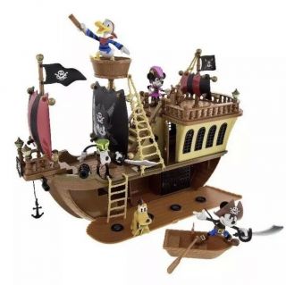 Disney Parks Mickey Mouse Pirates of the Caribbean Pirate Ship Deluxe Play Set 2
