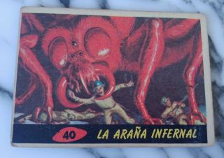 Rare Mars Attacks Argentina Marte Ataca 1964 First Edition N° 40 Card