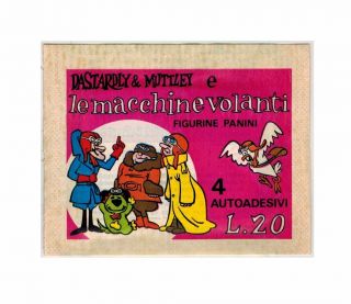 Dastardly & Muttley Pack Stickers Panini 1973