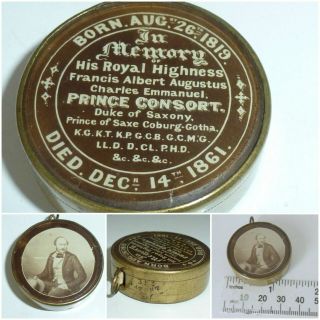 Victorian Tape Measure Commemorating Death Of Prince Albert 1861 Queen Victoria