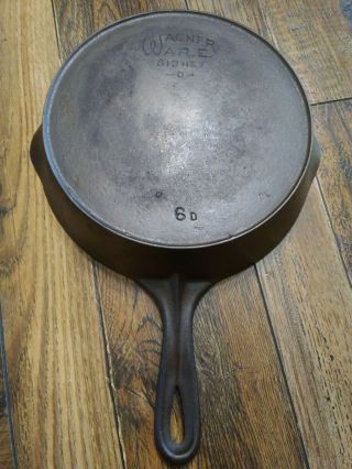 6 Wagner Cast Iron Skillet With Heat Ring