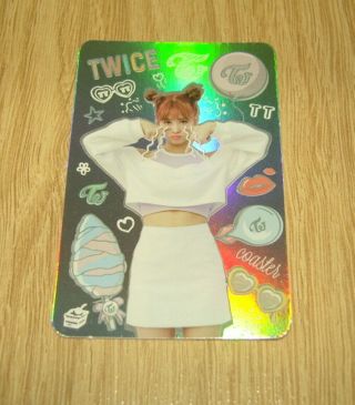 Twice 3rd Mini Album Coaster Lane1 Tt Holo Momo Photo Card Official