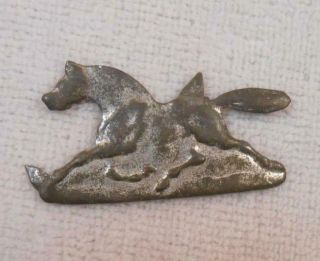 Vintage Tin Tobacco Tag - Figural Running Horse