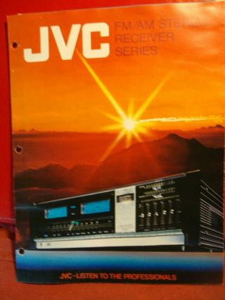 1970s Jvc Fm/am Stereo Receiver Series Jr - S600,  Booklet With Specs