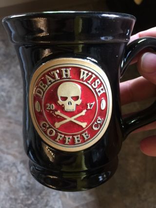 Death Wish Coffee 2017 Limited Mug Red Black 12oz