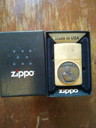 Joe Camel Brass 60th Anniversary Zippo Cigarette Lighter