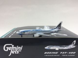 Gemini Jets 1:400 Alaska Airlines Boeing B737 - 400 N792as  Salmon  Gjasa607