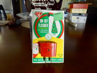Vintage Gem Flasher Plug 100w,  125v Christmas Lights Blinker / Moc