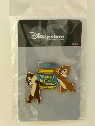 Japan Disney Store Jds Chip And Dale Carrying Peanut Butter Pin Rescue Rangers