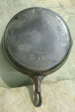 Vintage Wagner Ware 10 Cast Iron 11 3/4 " Inch Cast Iron Skillet Made In Usa